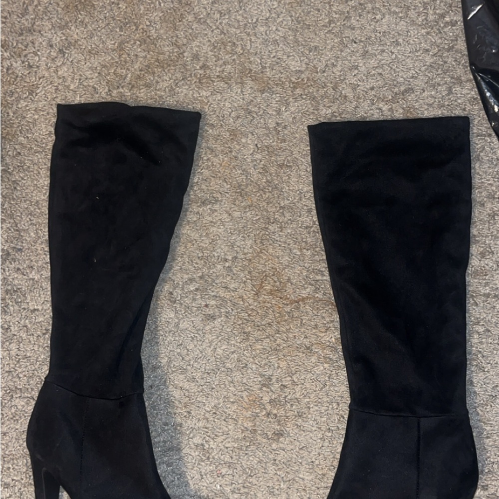 Fashion Nova Black Over the Knee Boots